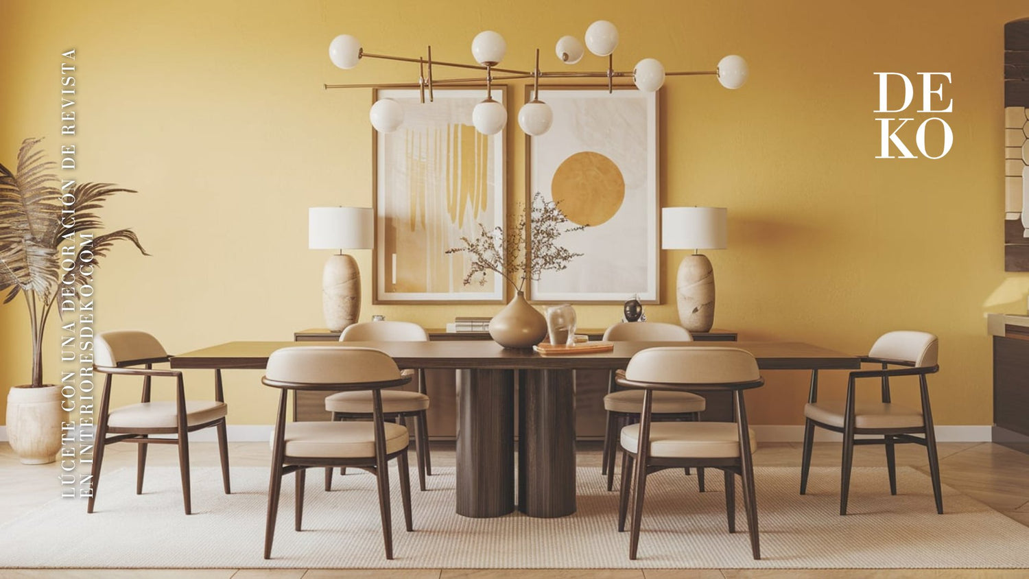 Mesa con 6 sillas para familias - InterioresDEKO.com