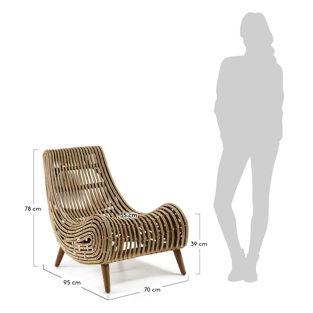 Sillón Escultural ‘Trono de Rattan’ con Envío Gratis en DEKO