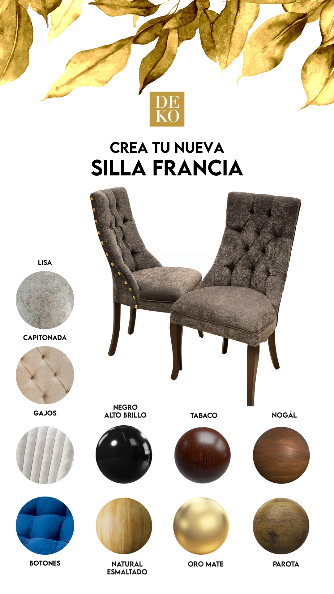 Sillas de Madera - Modelo Francia con Envío Gratis en DEKO