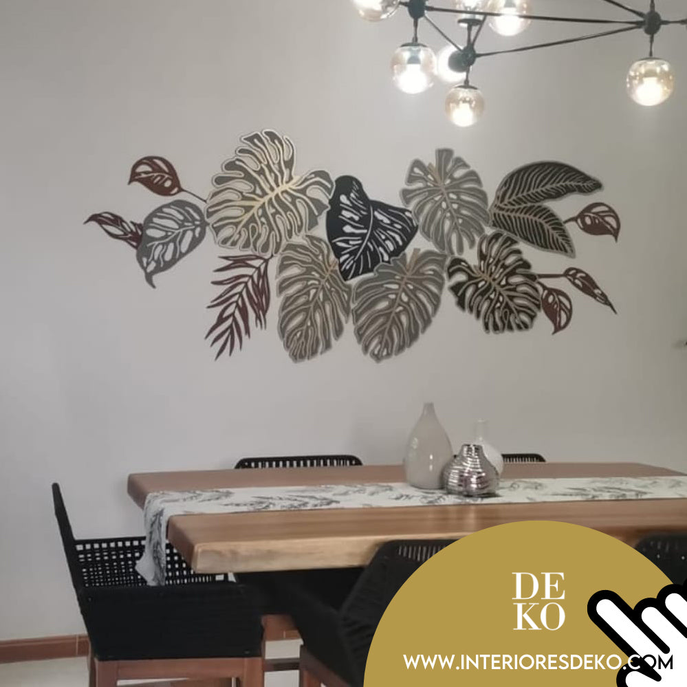 Paneles 3D Para Paredes - Modelo Hojas de Vida Tropical con Envío Gratis en DEKO