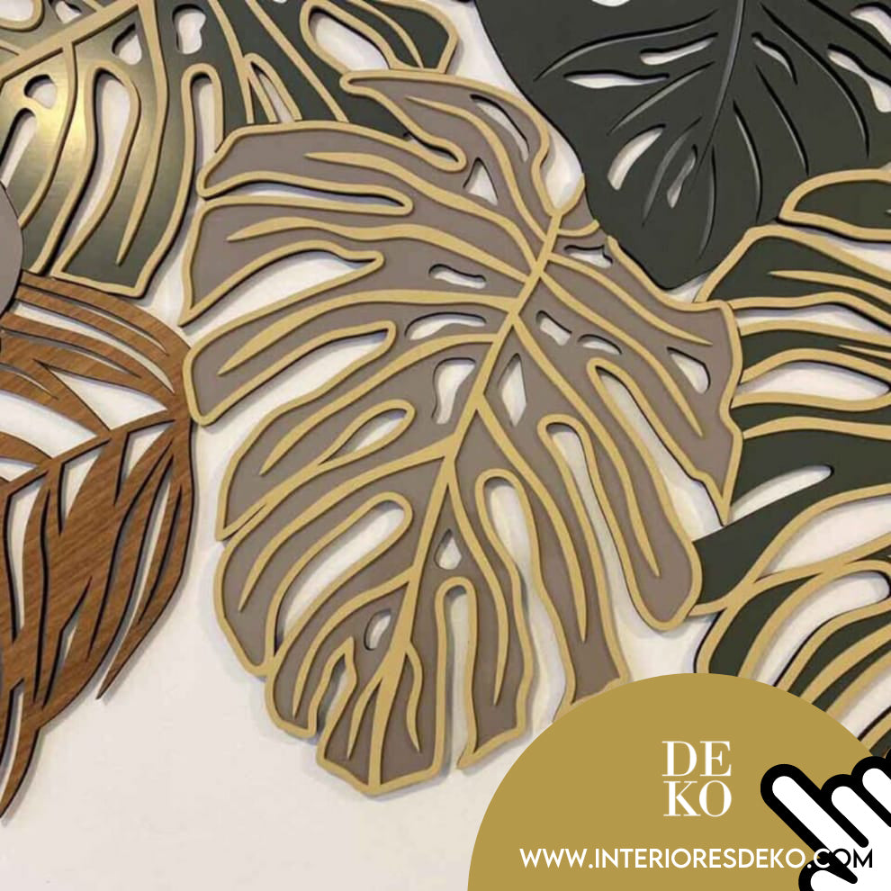 Paneles 3D Para Paredes - Modelo Hojas de Vida Tropical con Envío Gratis en DEKO