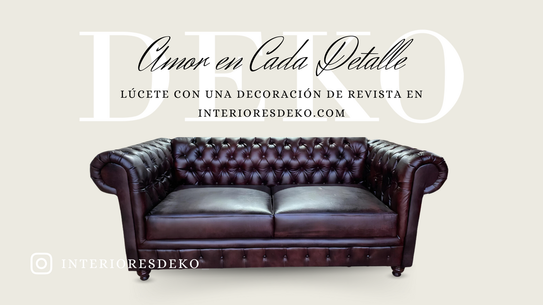 Sofá Chesterfield: Elegancia Familiar Hecha a Mano