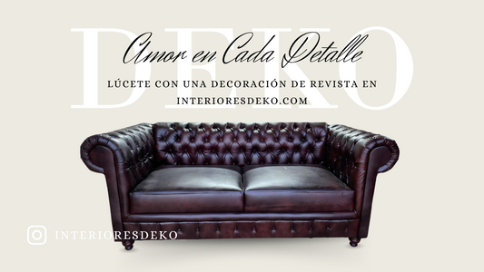 Sofá Chesterfield: Elegancia Familiar Hecha a Mano