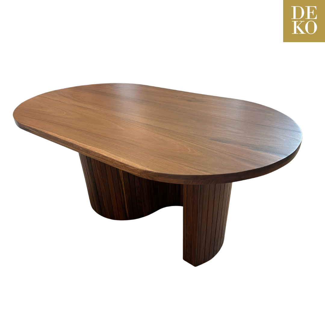 Mesa de Comedor de Parota Modelo Arcos Nogal con Envío Gratis en DEKO