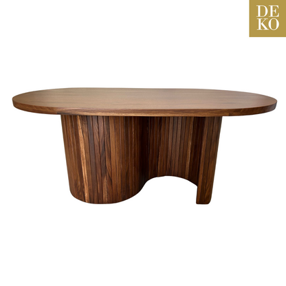 Mesa de Comedor de Parota Modelo Arcos Nogal con Envío Gratis en DEKO