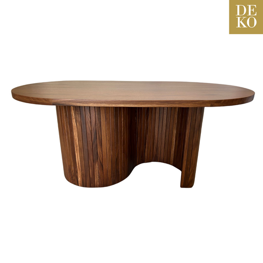 Mesa de Comedor de Parota Modelo Arcos Nogal con Envío Gratis en DEKO