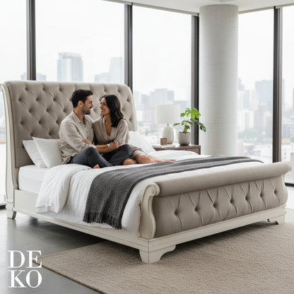 Cama Sleigh ‘Regencia’ (King Size) con Envío Gratis en DEKO