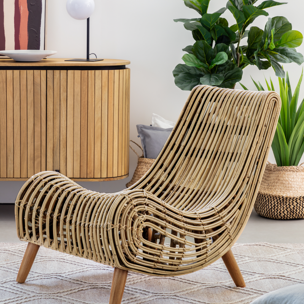 Sillón Escultural ‘Trono de Rattan’ con Envío Gratis en DEKO