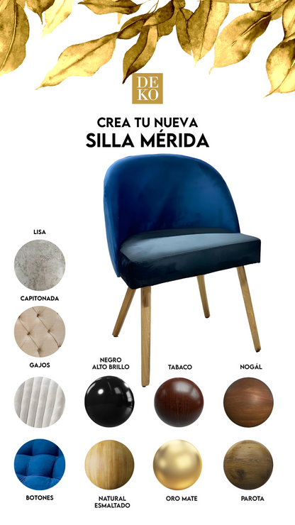 Sillas de Madera de Parota Modelo Mérida con Envío Gratis en DEKO