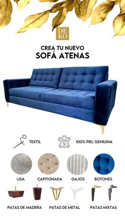 Salas Modernas - Sofá Modelo Atenas con Envío Gratis en DEKO