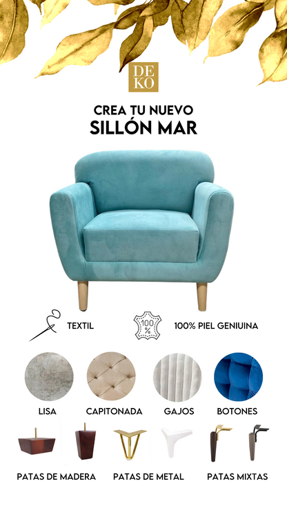 Sillón Individual - Modelo Mar con Envío Gratis en DEKO