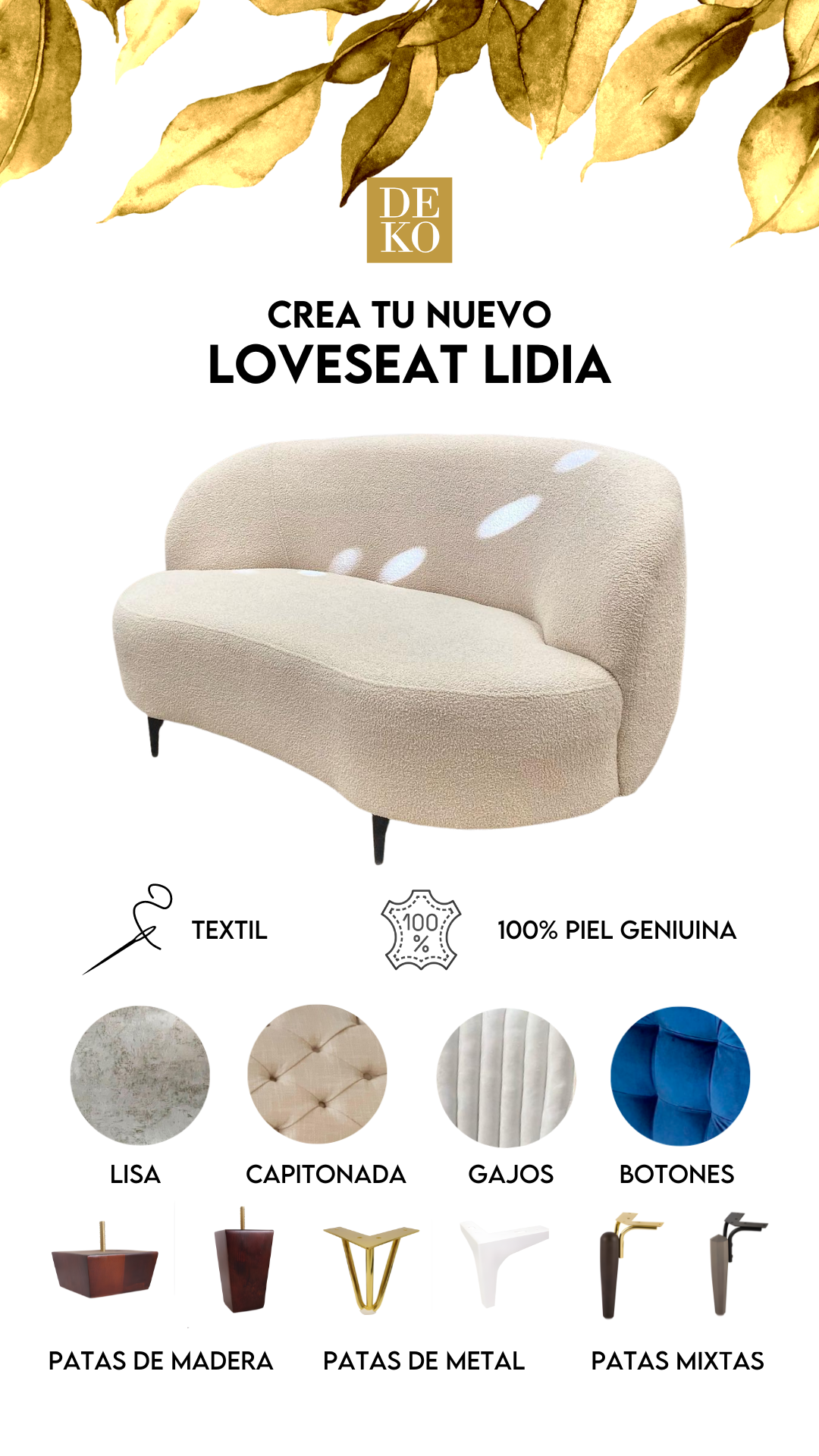 Love Seats - Modelo Lidia con Envío Gratis en DEKO