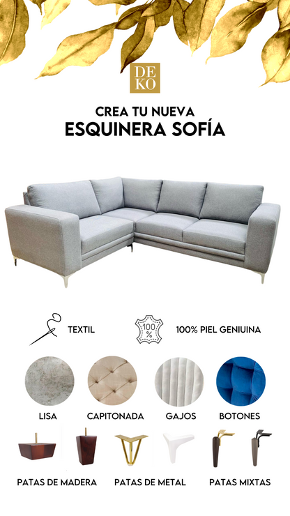 Salas Modernas - Modelo Sofía Esquinera con Envío Gratis en DEKO