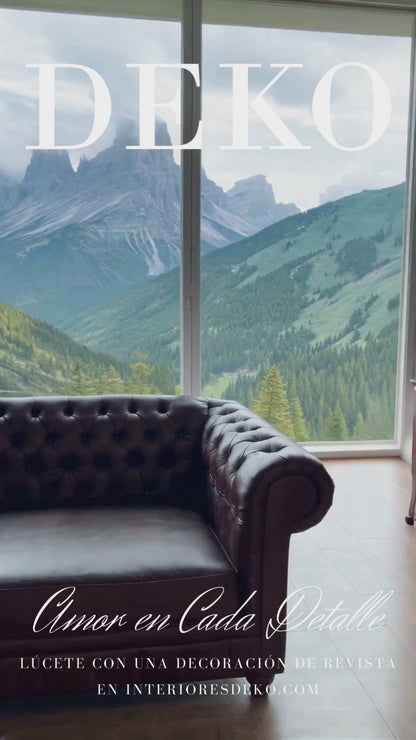 Loveseat Chesterfield Sillones | Muebles DEKO | Comodidad en Cuero