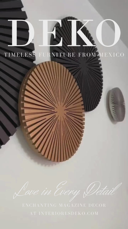 Paneles 3D Para Paredes -  Modelo Círculos del Sol Con Envío Gratis en DEKO