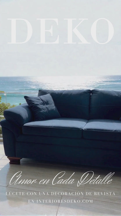 Sofá suave para sala color gris, azul o negro