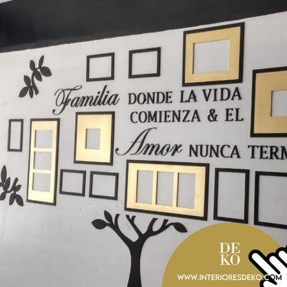 Paneles 3D Para Paredes - Modelo Árbol de Familia Grande con Envio Gratis en DEKO